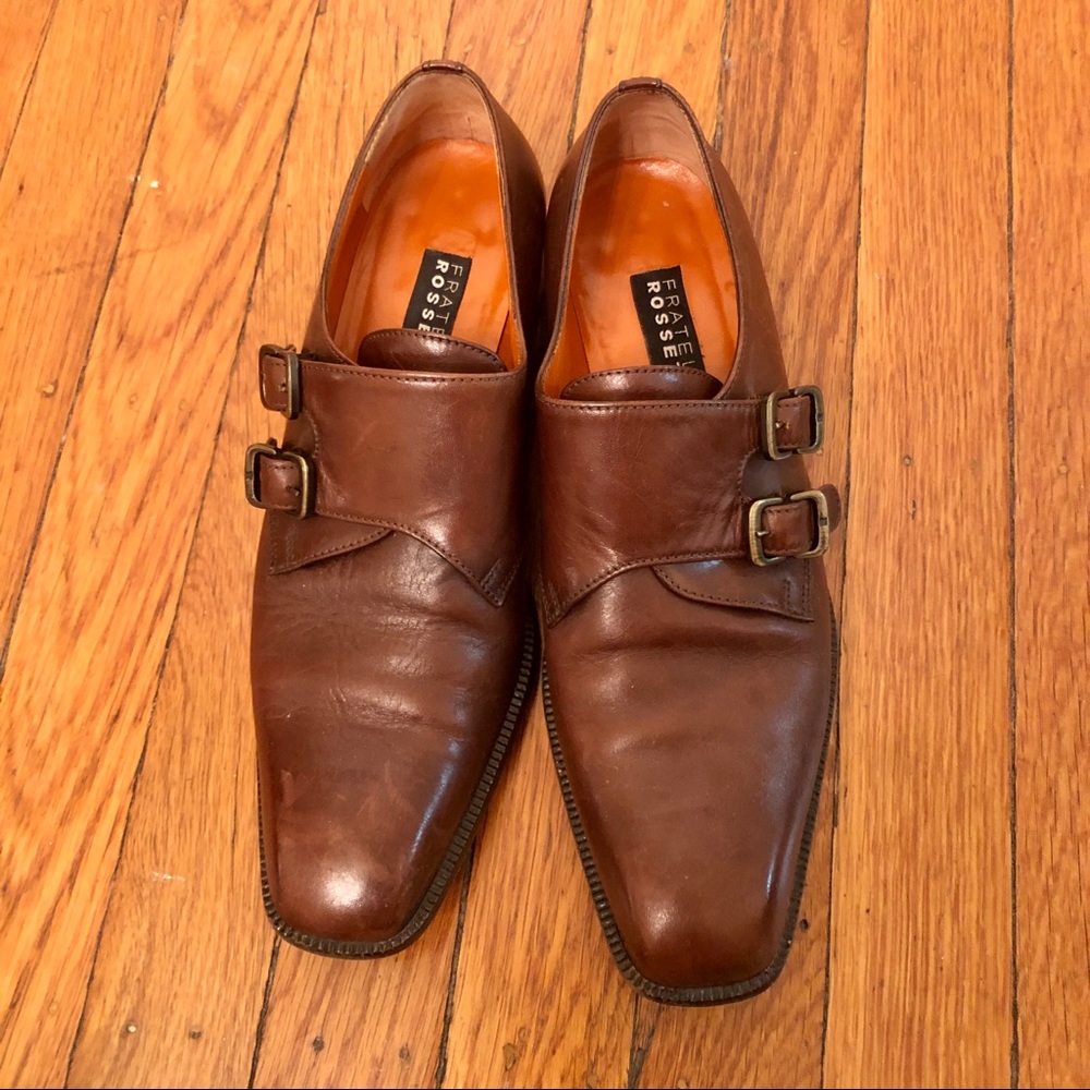 Fratelli Rossetti Brown Double Monk Shoes